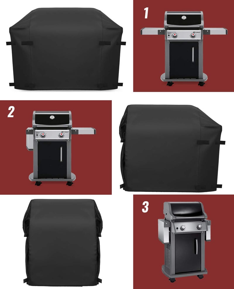 NUPICK 7138 Grill Cover for Weber Spirit II 2 Burner Grill, 48 Inch Grill Cover for Spirit II E210, Fits for Spirit II 200 Series Gas Grill, Come with 12-inch Grill Brush - Image 3